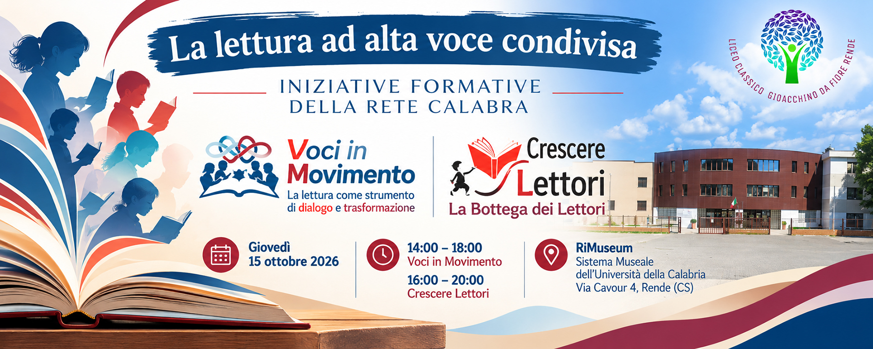 La lettura ad alta voce condivisa – Iniziative formative della Rete Calabra